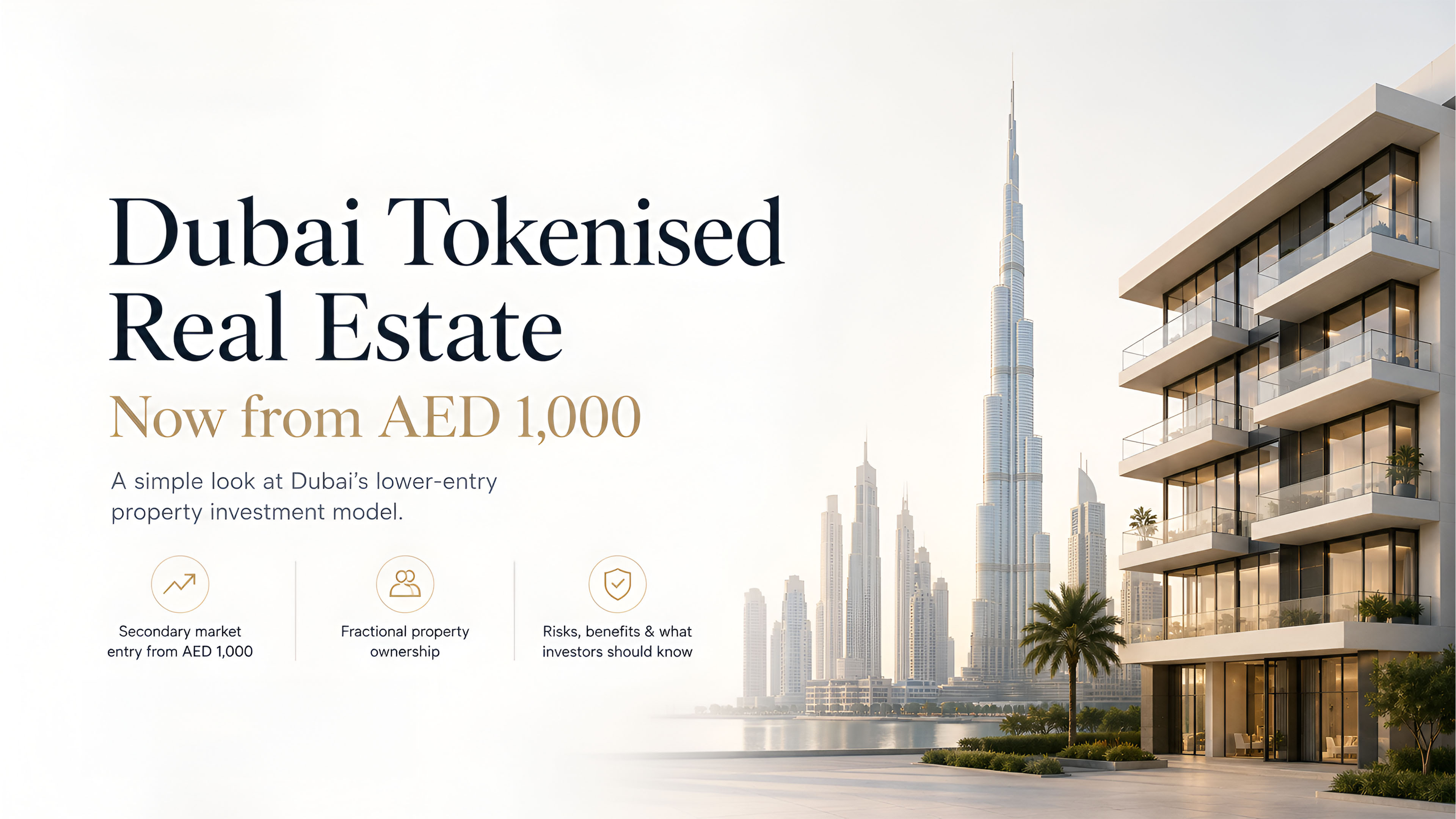 Dubai Tokenised Real Estate Starts from AED 1,000