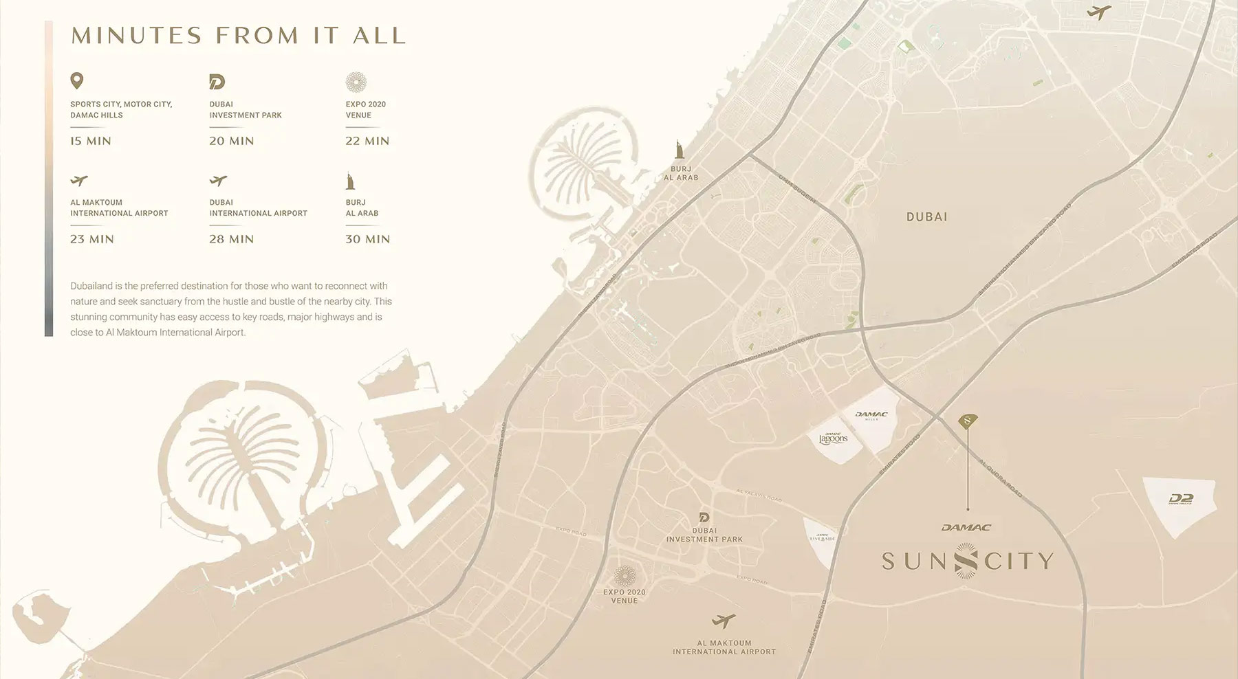 Damac Sun City — community view