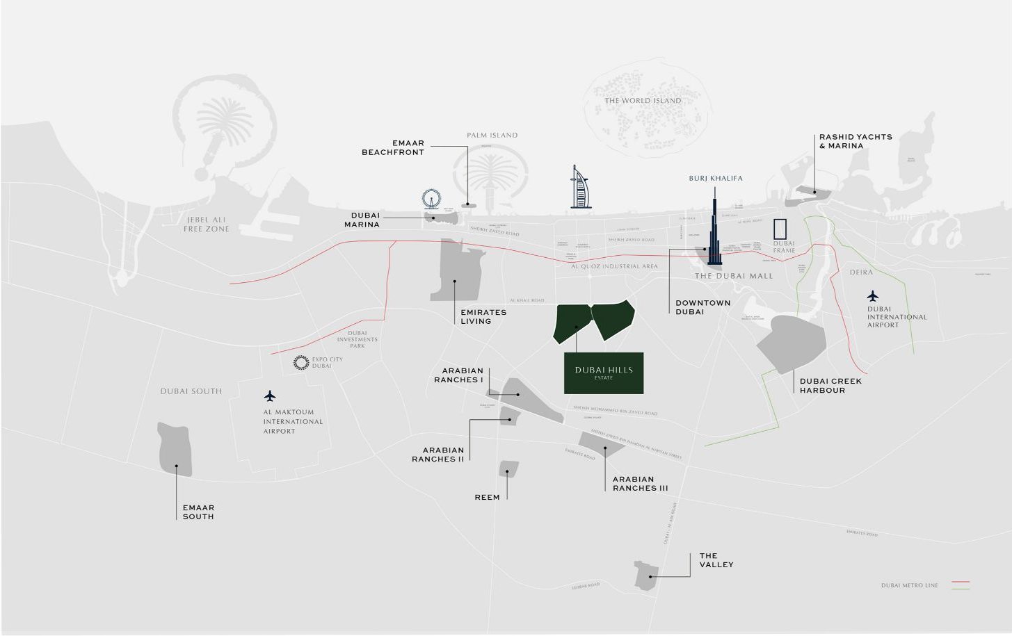 Dubai Hills Estate — community view
